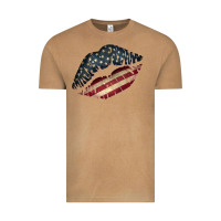 Vintage Camel Vintage American Flag Lips Vintage Tee - Bettercallsaul