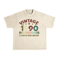 Sandshell Vintage 1990 Limited Edition 31 Years Of Being Awesome Urban Heavy Tee - Bettercallsaul