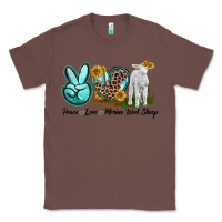 Chestnut Peace Love Merino Wool Sheep Classic Tee - LillyAllenDesigns