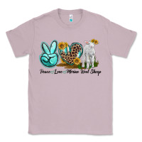 Lilac Peace Love Merino Wool Sheep Classic Tee - LillyAllenDesigns