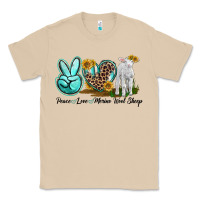 Mushroom Peace Love Merino Wool Sheep Classic Tee - LillyAllenDesigns