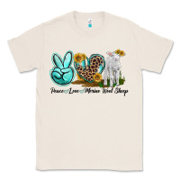 Natural Peace Love Merino Wool Sheep Classic Tee - LillyAllenDesigns