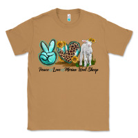 Toasted Coconut Peace Love Merino Wool Sheep Classic Tee - LillyAllenDesigns