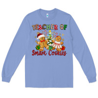 Colony Blue Teacher of smart cookies Long Sleeve Tee - texasbilliewilder