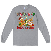 Heather Grey Teacher of smart cookies Long Sleeve Tee - texasbilliewilder