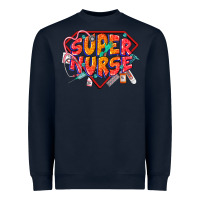 Navy super nurse Heavyweight Sweatshirt - CowGirlArtShop