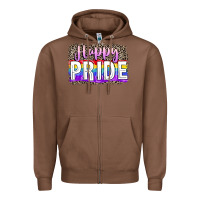 Chestnut Happy pride Zipper Hoodie - FaDigitalArtStudio
