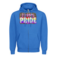 True Royal Happy pride Zipper Hoodie - FaDigitalArtStudio