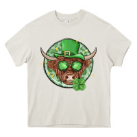 Cream st. patrick's day heifer Heavy Core Tee - MaliasSmallBusiness