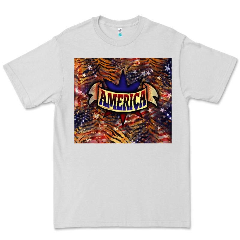 Tiger America Premium Tee by NancyCooperArtShop | Teevron