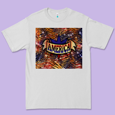 Tiger America Premium Tee Designed By Nancycooperartshop