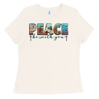 Bone peace be with you cross Ladies Tee - NancyCooperArtShop