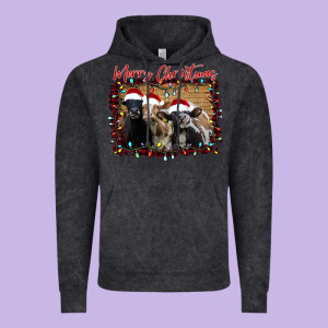 Merry Christmas Cows Vintage Hoodie Designed By Bettercallsaul
