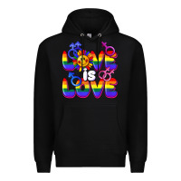 Black Love is love Premium Hoodie - FaDigitalArtStudio