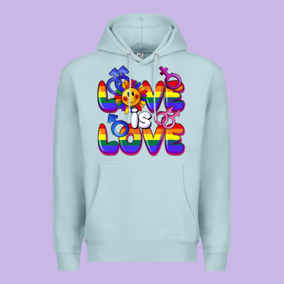 Love Is Love Premium Hoodie Designed By Fadigitalartstudio