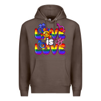 Coffee Love is love Premium Hoodie - FaDigitalArtStudio