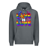 Rock Love is love Premium Hoodie - FaDigitalArtStudio
