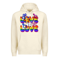 Sandshell Love is love Premium Hoodie - FaDigitalArtStudio