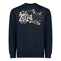 Navy 2024 motivated educated graduated Heavyweight Sweatshirt - CowGirlArtShop