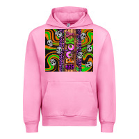 Fuchsia Pink Spooky Urban Hoodie - Artiststas