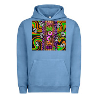 Pigment Pebble Blue Spooky Urban Hoodie - Artiststas