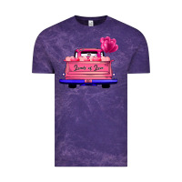 Cloud Purple Loads Of Love Valentine's Day Truck Vintage Tee - Bettercallsaul