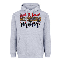 Heather Grey loud and proud wrestling mom Heavyweight Hoodie - LillyAllenDesigns
