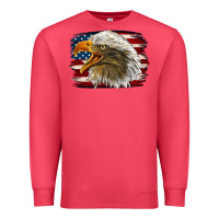 Cardinal Western American Flag Eagle Premium Sweatshirt - LillyAllenDesigns