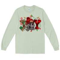 Matcha Christmas Joy skeleton Long Sleeve Tee - NancyCooperArtShop