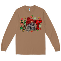 Toasted Coconut Christmas Joy skeleton Long Sleeve Tee - NancyCooperArtShop
