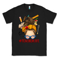 Black messy bun teacher life Classic Tee - RanaPortraitStore