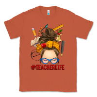 Copper messy bun teacher life Classic Tee - RanaPortraitStore