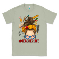 Matcha messy bun teacher life Classic Tee - RanaPortraitStore