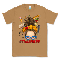 Toasted Coconut messy bun teacher life Classic Tee - RanaPortraitStore