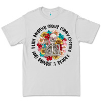 Dove Grey i like murder shows comfy clothes and like 3 peopl Premium Tee - MaliasSmallBusiness