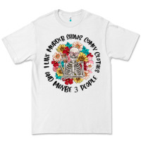 White i like murder shows comfy clothes and like 3 peopl Premium Tee - MaliasSmallBusiness