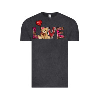 Vintage Black valentine's day tedybear love Vintage Tee - RanaPortraitStore