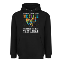 Black Autism Awareness Teacher Heavyweight Hoodie - CowhideDigitalArt