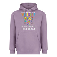 Lavender Autism Awareness Teacher Heavyweight Hoodie - CowhideDigitalArt
