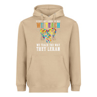 Mushroom Autism Awareness Teacher Heavyweight Hoodie - CowhideDigitalArt