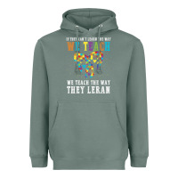 Sage Autism Awareness Teacher Heavyweight Hoodie - CowhideDigitalArt