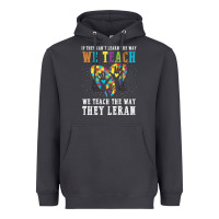 Smoke Autism Awareness Teacher Heavyweight Hoodie - CowhideDigitalArt