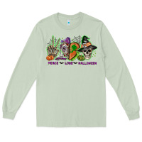 Matcha Peace love Halloween Long Sleeve Tee - NancyCooperArtShop