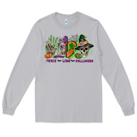 Moon Dust Peace love Halloween Long Sleeve Tee - NancyCooperArtShop