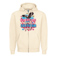 Sandshell American heart southern soul 4th of july Zipper Hoodie - FaDigitalArtStudio