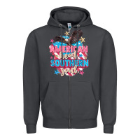 Smoke American heart southern soul 4th of july Zipper Hoodie - FaDigitalArtStudio