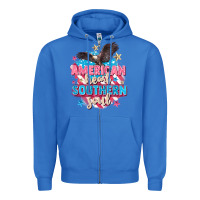 True Royal American heart southern soul 4th of july Zipper Hoodie - FaDigitalArtStudio