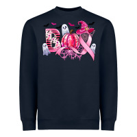 Boo Pink Pumpkin Witch Breast Cancer Heavyweight Sweatshirt | Teevron