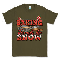 Army Green baking through the snow christmas Classic Tee - Jasminsmagicworld