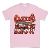 Bubblegum Pink baking through the snow christmas Classic Tee - Jasminsmagicworld